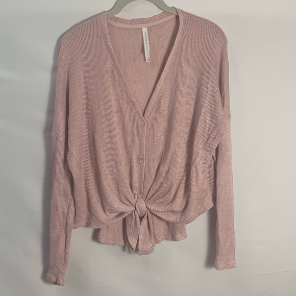 Aritzia Babaton Tie Up Long Sleeve Tee - Picture 2 of 11